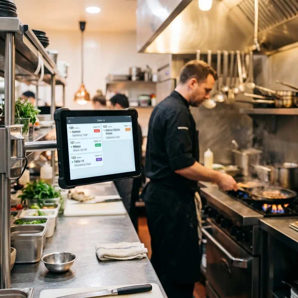 Monitor cucina con le comande in tempo reale