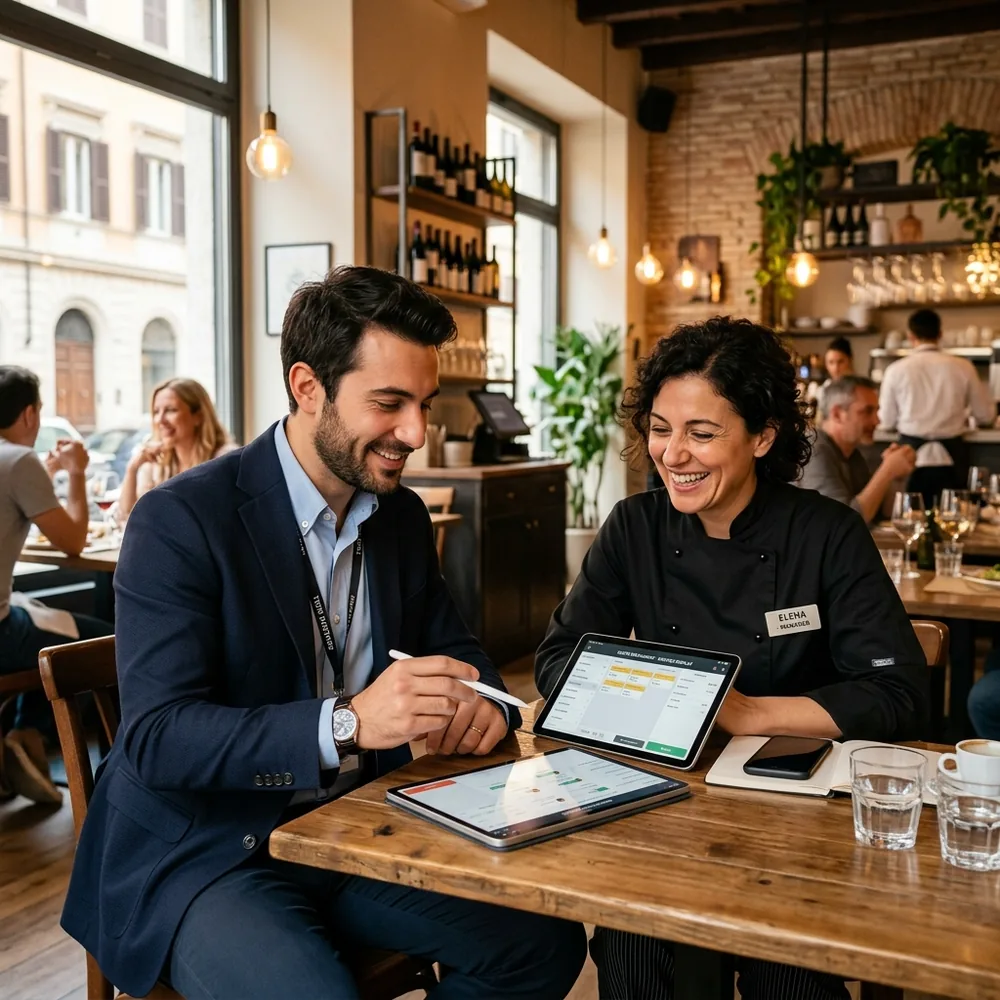 Il team di assistenza Quenta al lavoro